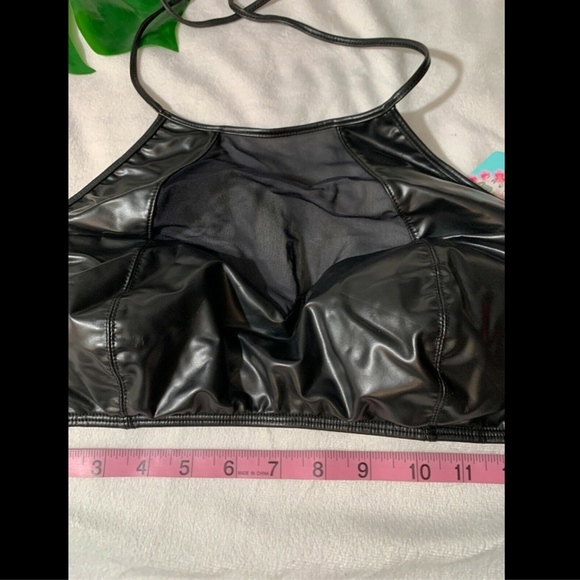 NWT $90 Luli Fama Thunderball Mesh Cutout Bikini Halter Top‎ [SZ XL ] - Picture 5 of 8